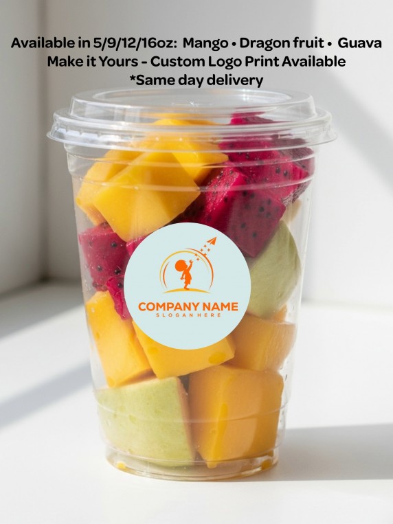 Island Sunrise Fruit Cup (Mango, Dragonfruit & Guava)