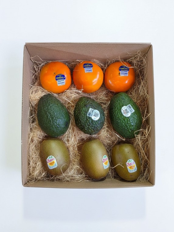 Exotic Fresh Fruit Box – Persimmon, Avocado & Kiwi