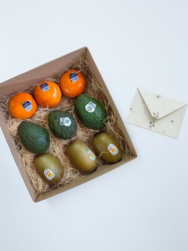 Exotic Fresh Fruit Box – Persimmon, Avocado & Kiwi