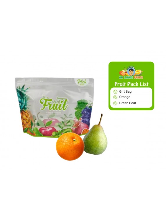 Basic 2 Fruit Pack - Orange and Green Pear